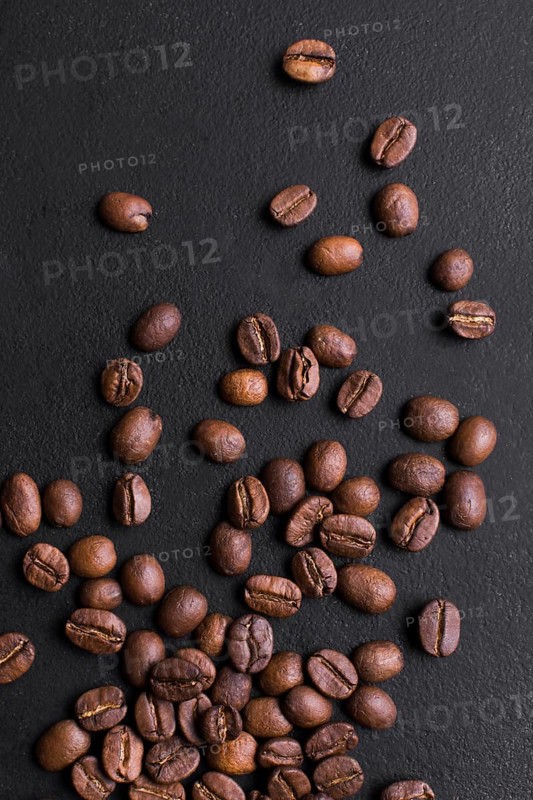 Roasted beans tasteful coffee arrangement