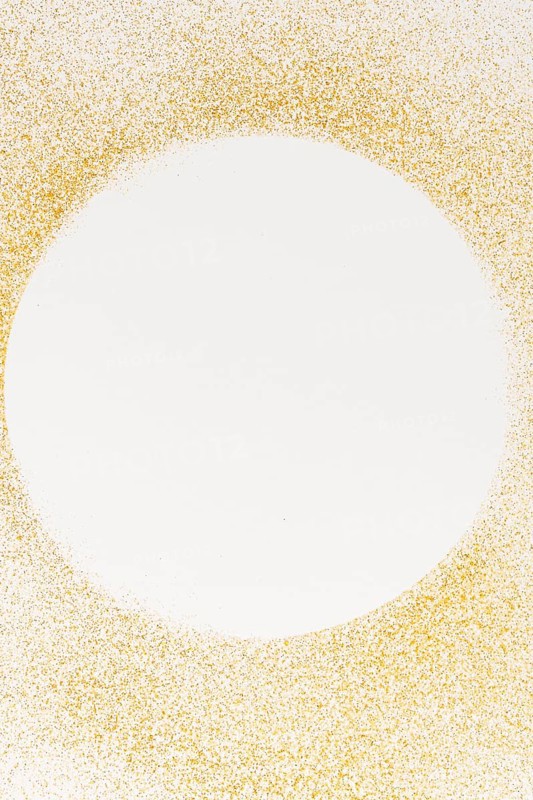 Top view circle with golden texture details