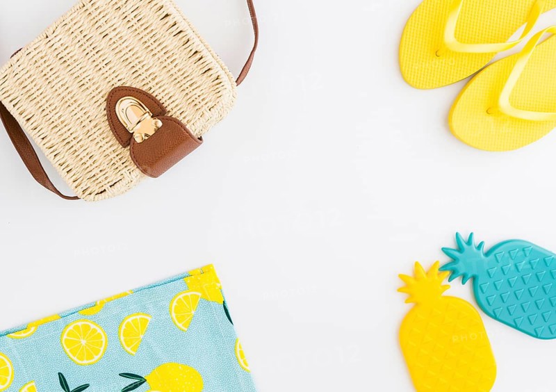 Arrangement summer beach holiday accessories