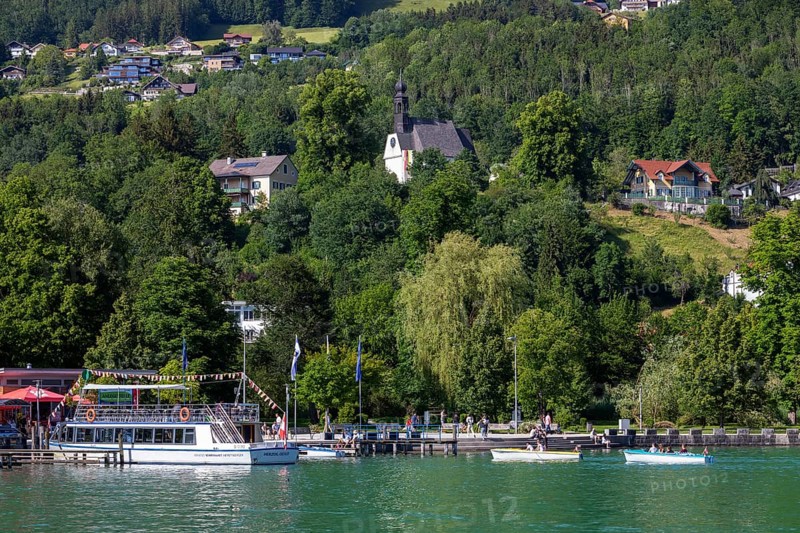 Lakeside promenade with Maria Hilf pilgrimage church