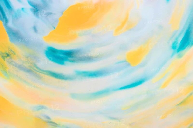 Yellow turquoise ink stain design texture backdrop