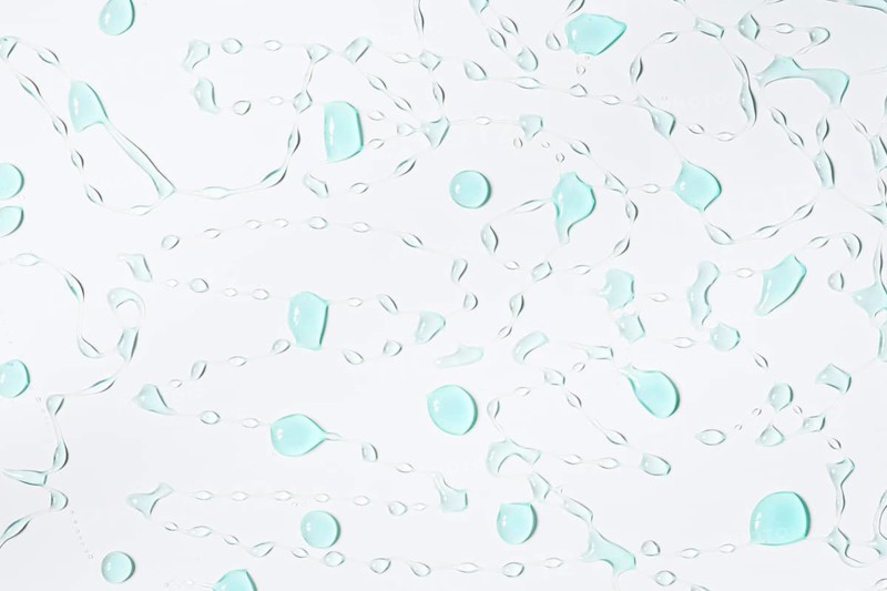 Blobs blue water