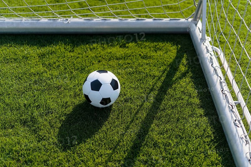 Ball goalpost soccer field