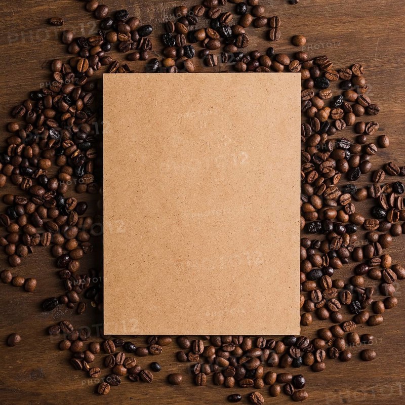 Cardboard package coffee beans