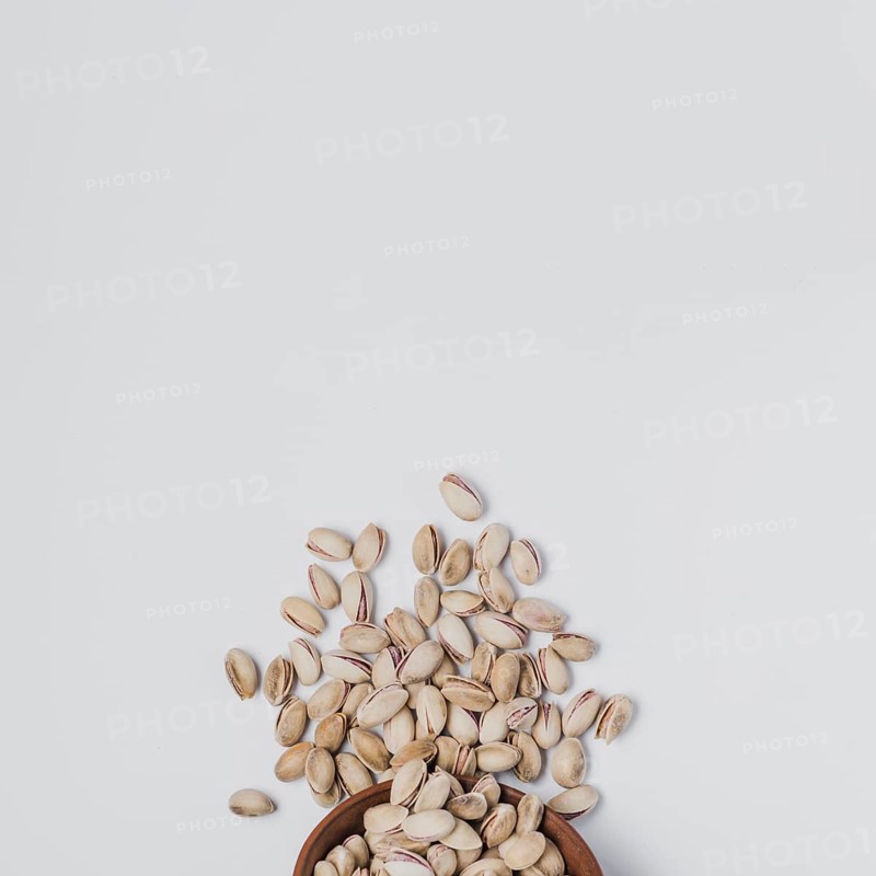 From spilled pistachios