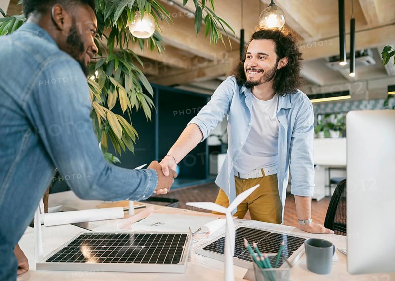 Men shaking hands