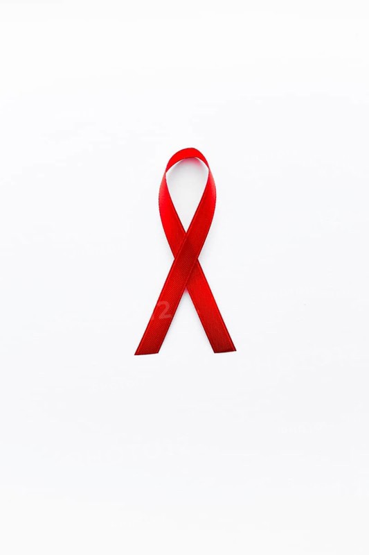 Myeloma ribbon white background