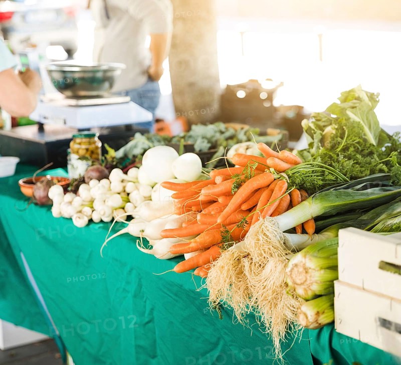 Roots vegetable table sale grocery store market