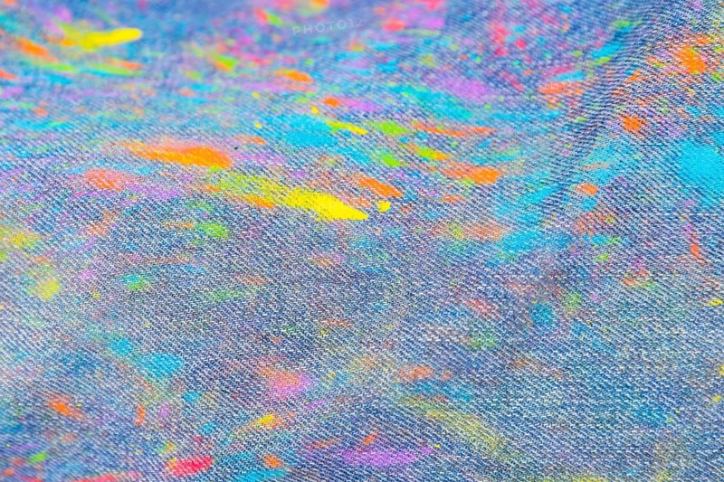 Jeans staining spots color powder