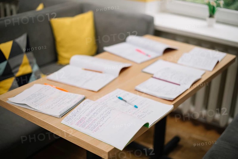 Textbooks table background