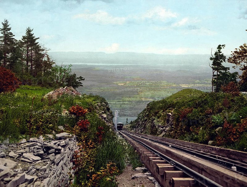 Otis Elevating Railway was a narrow gauge cable funicular railway leading to the Catskill Mountain House in Palenville