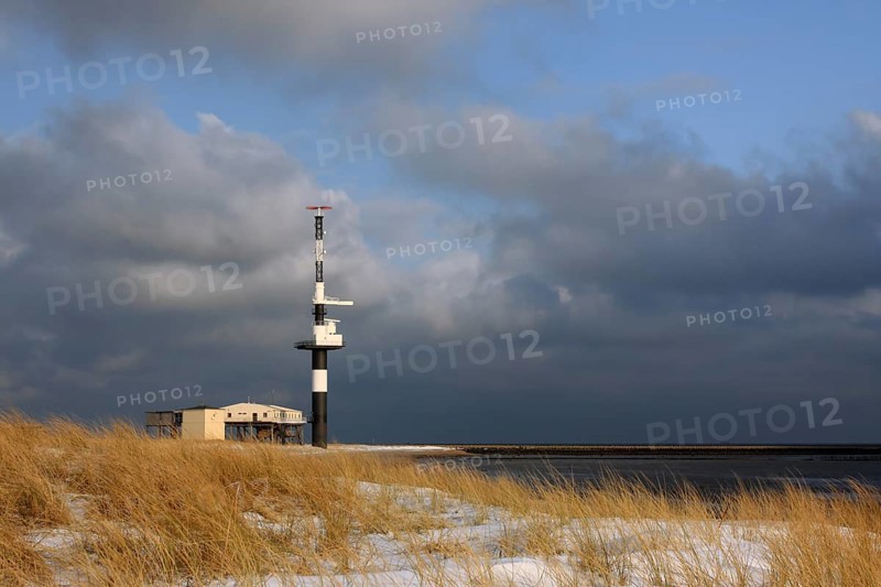 Radar tower on the island of Minsener Oog