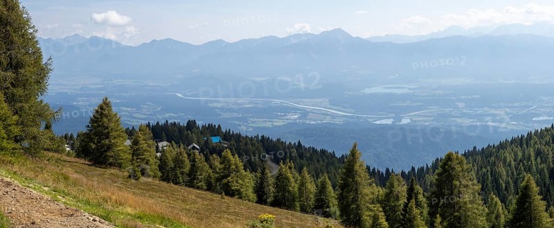 View from the Gerlitzen Alpe into the Drau Valley