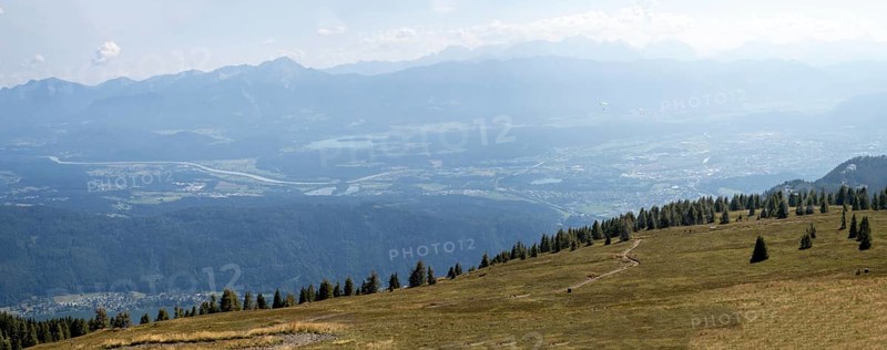 View from the Gerlitzen Alpe into the Drau Valley