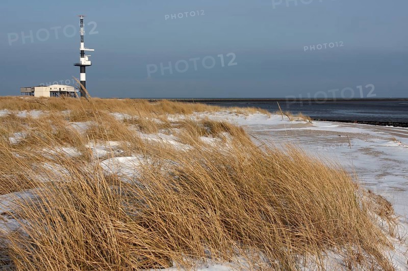 Radar tower on the island of Minsener Oog