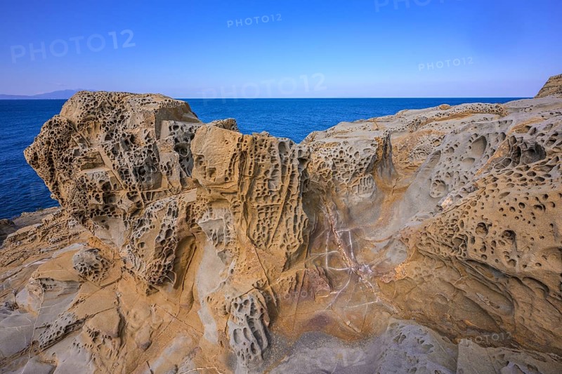 Bizarre rock formations in the Buca delle Fate