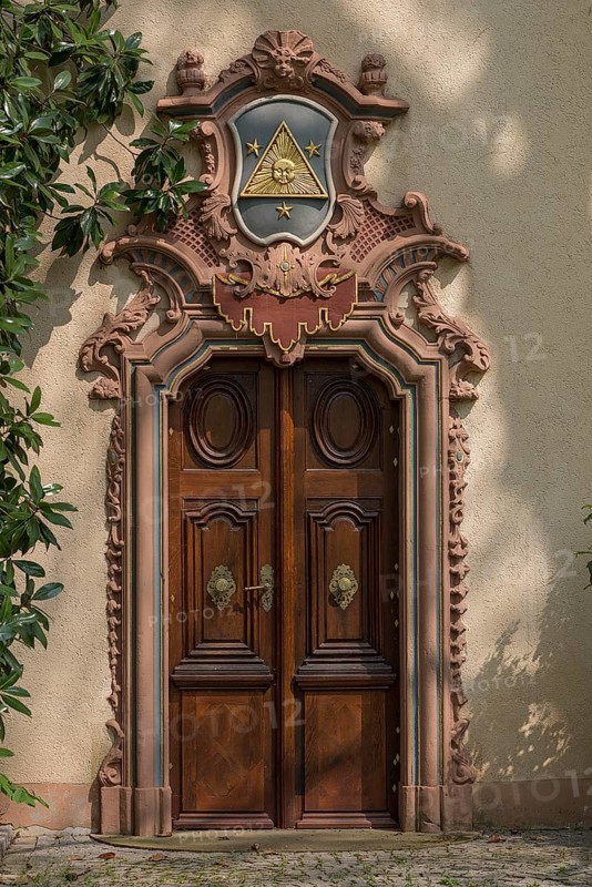 Entrance portal in the municipal park of Lahr