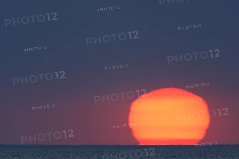 Sunrise on the island of Minsener Oog