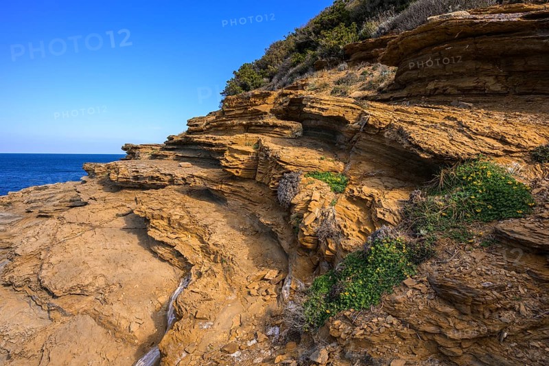 Bizarre rock formations in the Buca delle Fate