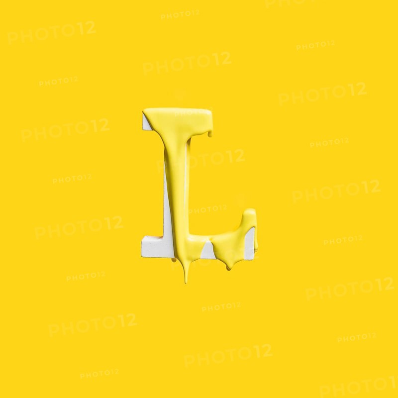 Dripping paint letter l