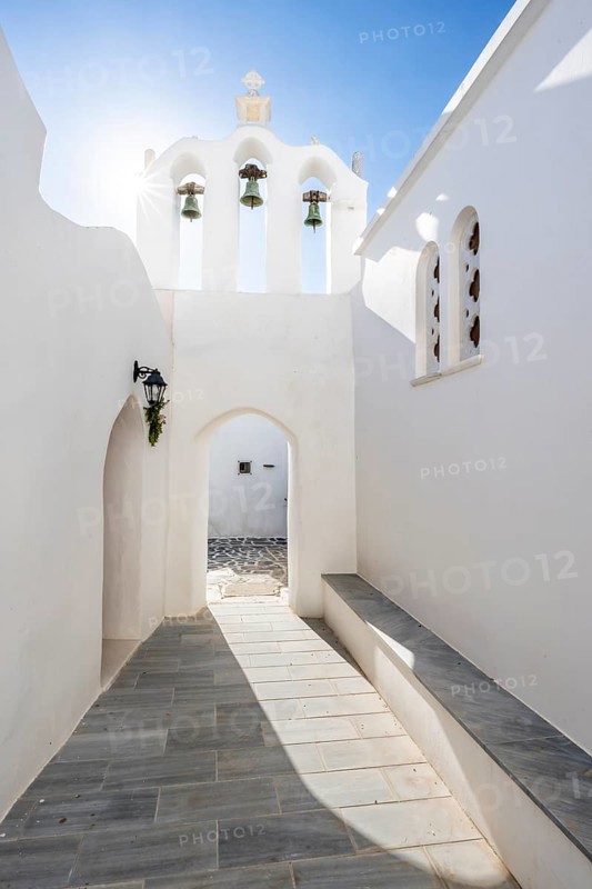 Archway with bells of the Greek Orthodox Chapel of Agios Antonios