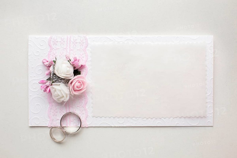 Invitation rings save date wedding concept