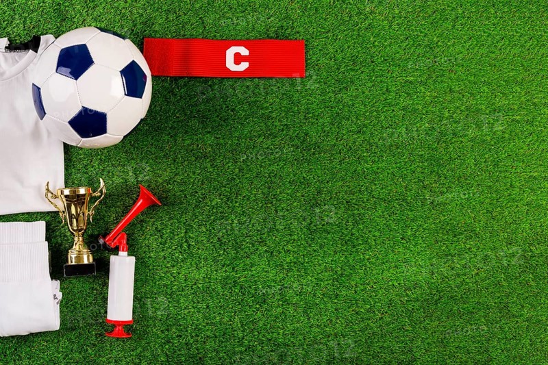Football composition with copyspace