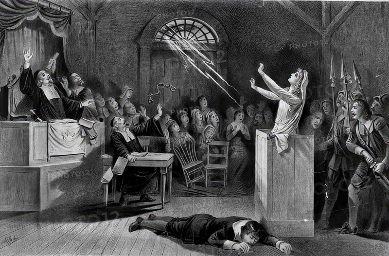 A witch is on trial and defends herself with the help of her witchcraft spell