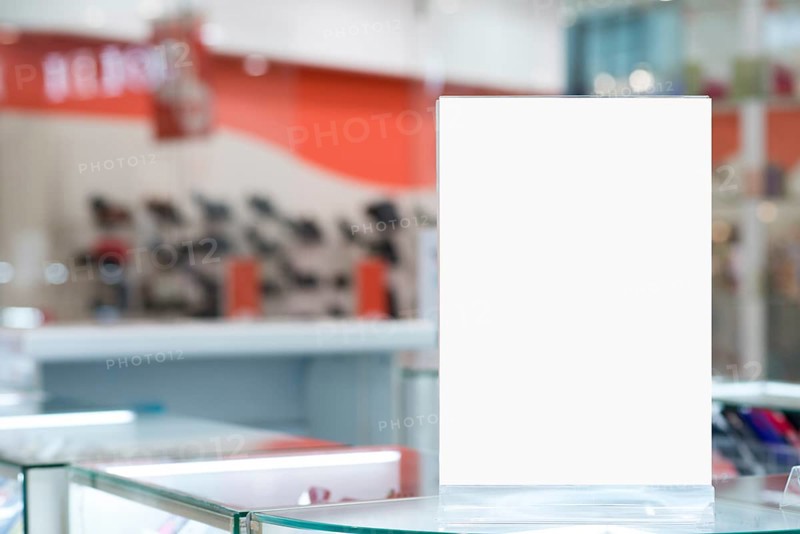 Mock up billboard standing counter