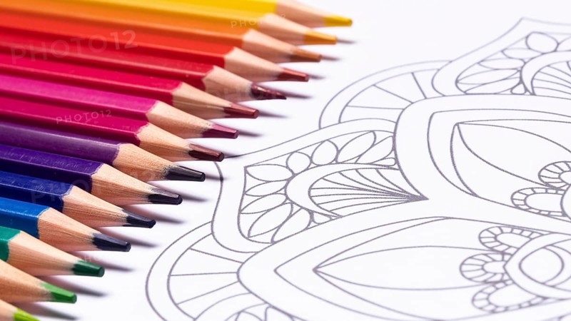 Close up view mandala concept