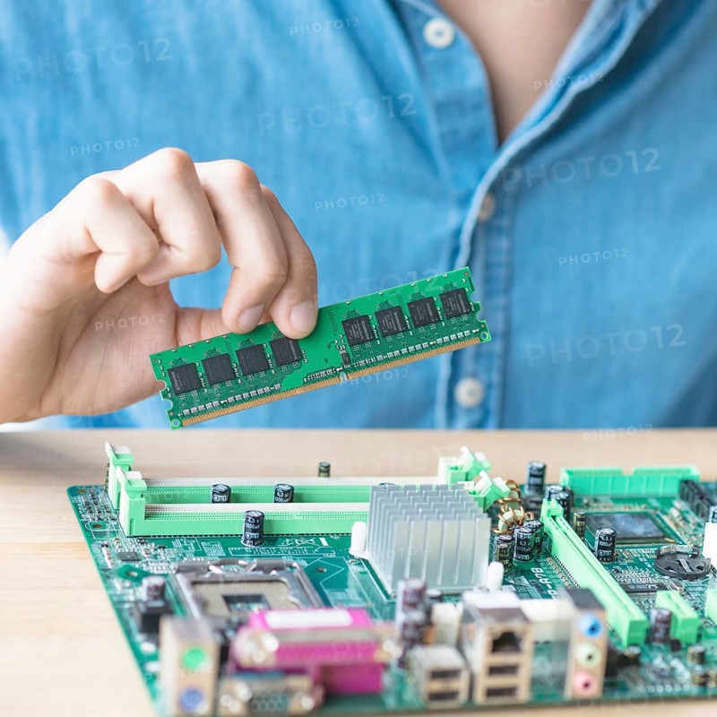 It person repairing hardware equipment s