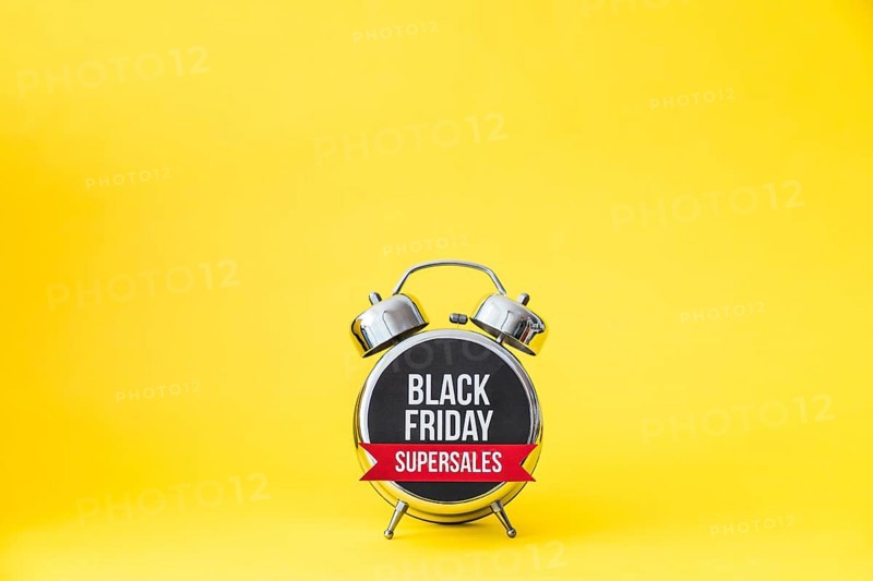 Alarm with black friday label