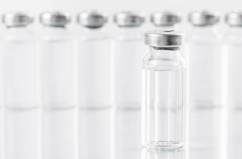 Preventive coronavirus vaccine bottles arrangement