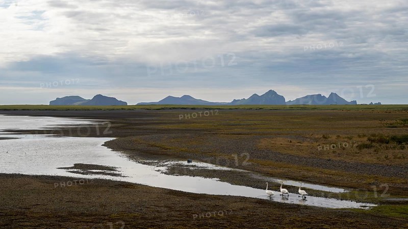 View from the mainland to the Westman Islands