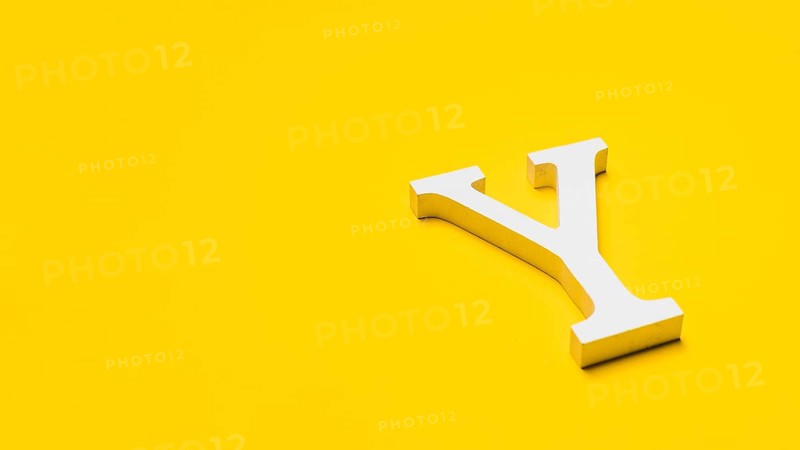 Letter y floor with copyspace