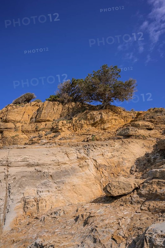 Bizarre rock formations in the Buca delle Fate
