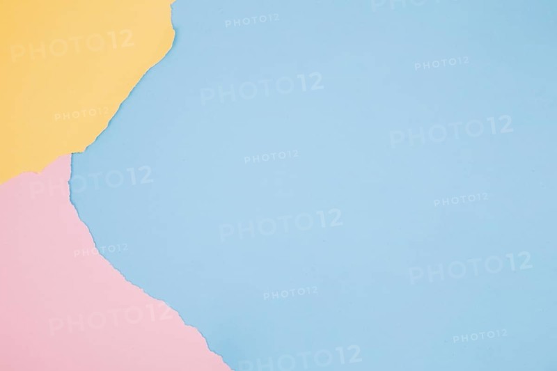 Colorful minimalist background with paper