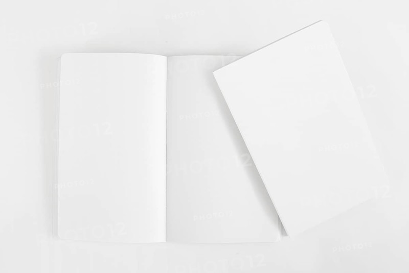 Mockup two blank booklets