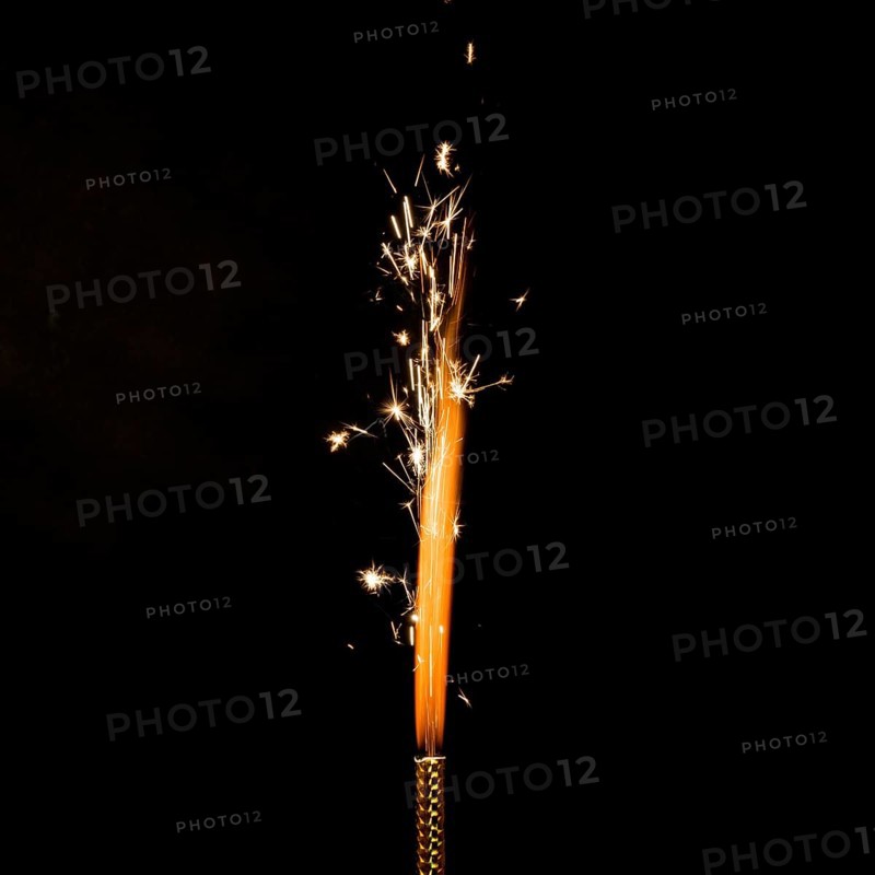 Flame with sparkles black background