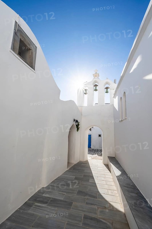Archway with bells of the Greek Orthodox Chapel of Agios Antonios