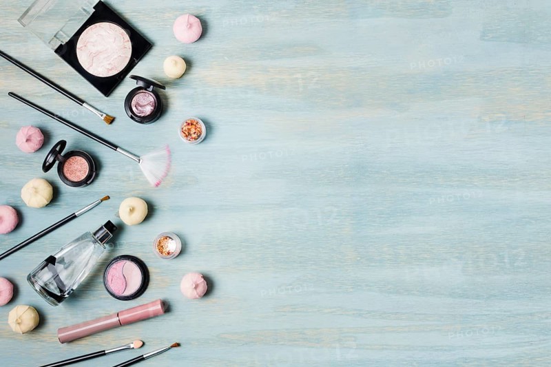 Eyeshadow brushes cosmetics sweets
