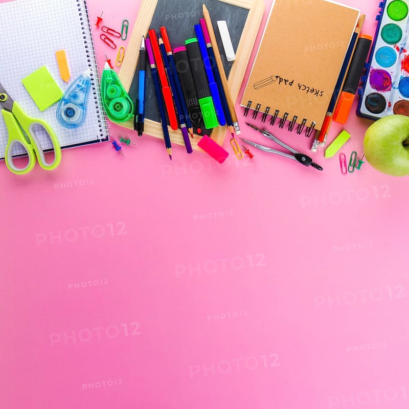 Notepads pencils pink