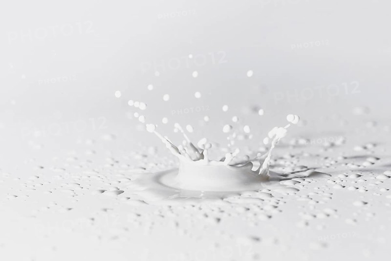 White surface with splash milk