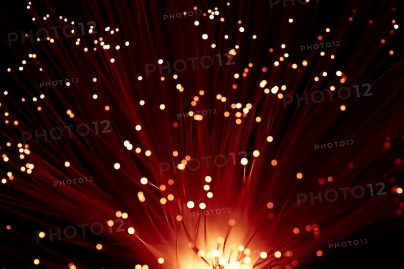 Abstract sunny red optic lights
