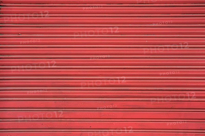 Red profiled sheeting