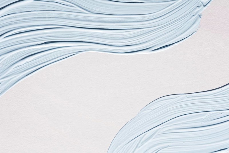 Flat lay pastel paint brush strokes surface
