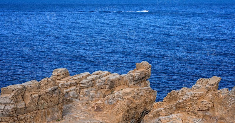 Bizarre rock formations in the Buca delle Fate
