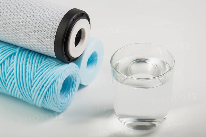 Pile water filters glass water