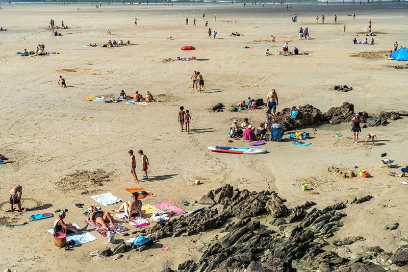 The Plage des cures beach in Plestin-les-Greves
