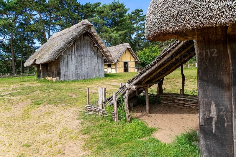 Wood and thatch buildings at West Stow